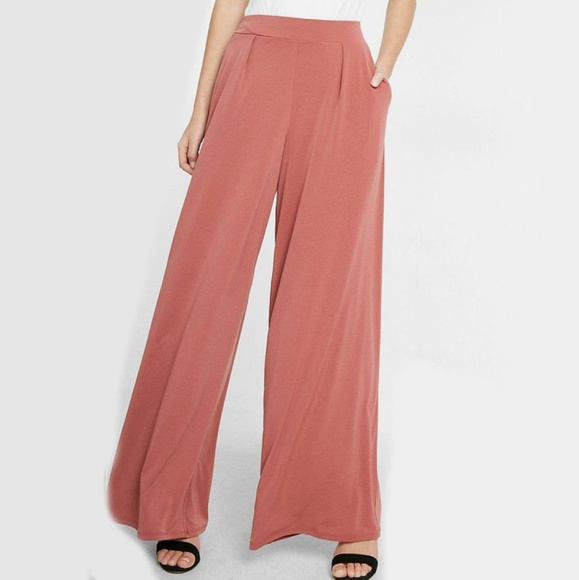 express high waisted wide leg pants